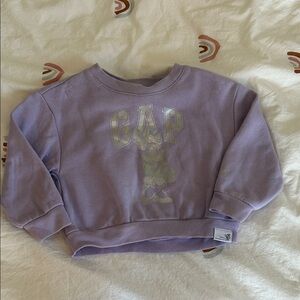 GAP Kids Lavender Sweatshirt with Minnie Mouse Graphic